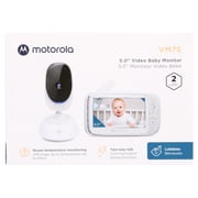 Motorola VM75 Video Baby Monitor w/ 5 Color Screen & Camera | Two-Way Talk, Lullabies, Remote Zoom