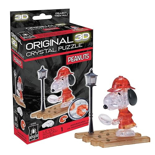 Snoopy Detective 3D Crystal Puzzle