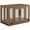 Walnut, variant on Medium Pet Crate with Tray -  Weathered Grey