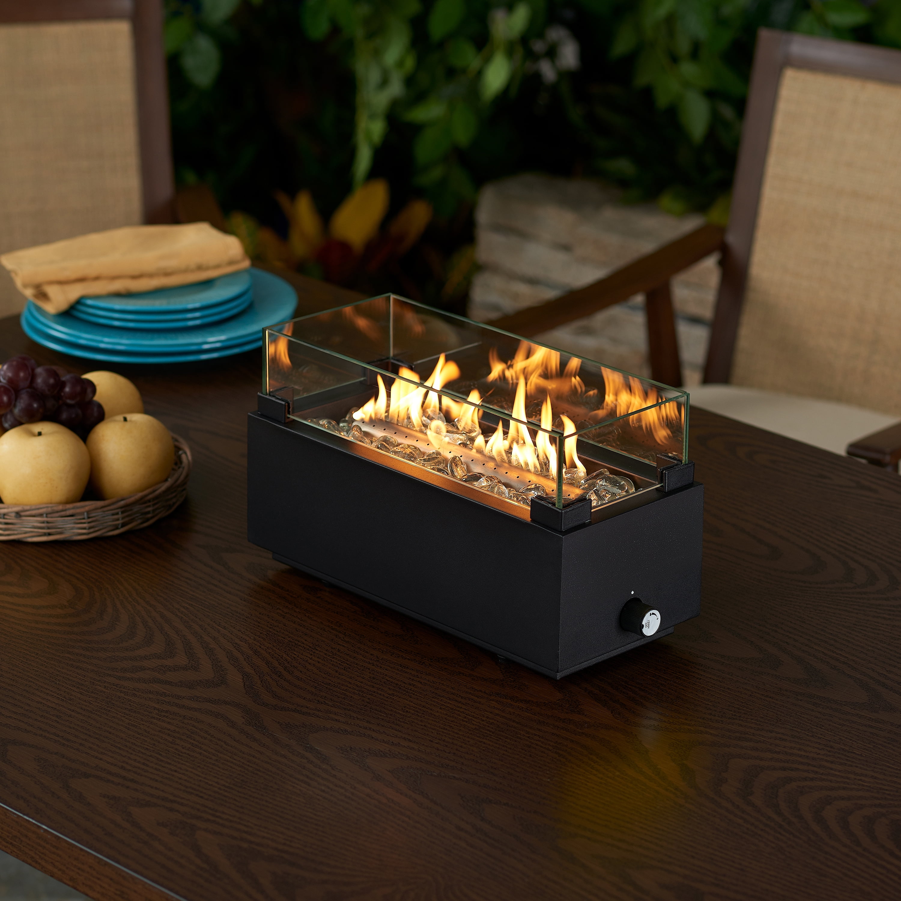 Better Homes Garden S Tremont Rectangle Gas Burning Tabletop