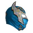 thumbnail image 3 of Mascara Semi profesional Luchador Deportes Martinez Azul con plata, 3 of 3
