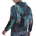 thumbnail image 6 of Salouo Mystical Forest Elk Pattern Men's Fall Hoodie Sweatshirt,Sport Hoodie with Pockets for Men Pullover Casual Hooded Sweatshirt-3X-Large, 6 of 7
