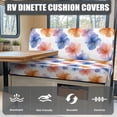 thumbnail image 4 of Garronmavis Aesthetic Flower RV Cushion Covers RV Cushion Covers Dinette Booth Seats Washable Cushion Slipcovers with Non Skid and Elastic for Kids Pets, 4 of 7