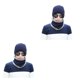 thumbnail image 1 of Minnieouse Gorro de lana Coral para invierno, gorro para mujer y hombre, bufanda cálida y transpirable, gorro de punto de lana para niño azul marino 2piezas Minnieouse CBP580566, 1 of 5