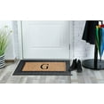 thumbnail image 6 of A1 Home Collections Paisley Rubber and Coir Outdoor Doormat, Non-Slip Backing, Black/Beige 23 x 38, 6 of 7