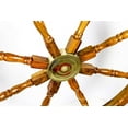 thumbnail image 2 of historicalmuseumstore Ship Wheel Ships Steering Wheel Boat Wheel Pirate Ship Wheel Captains Wheel Nautical Decor Wooden Ship Wheel (36 inch Dia), 2 of 7