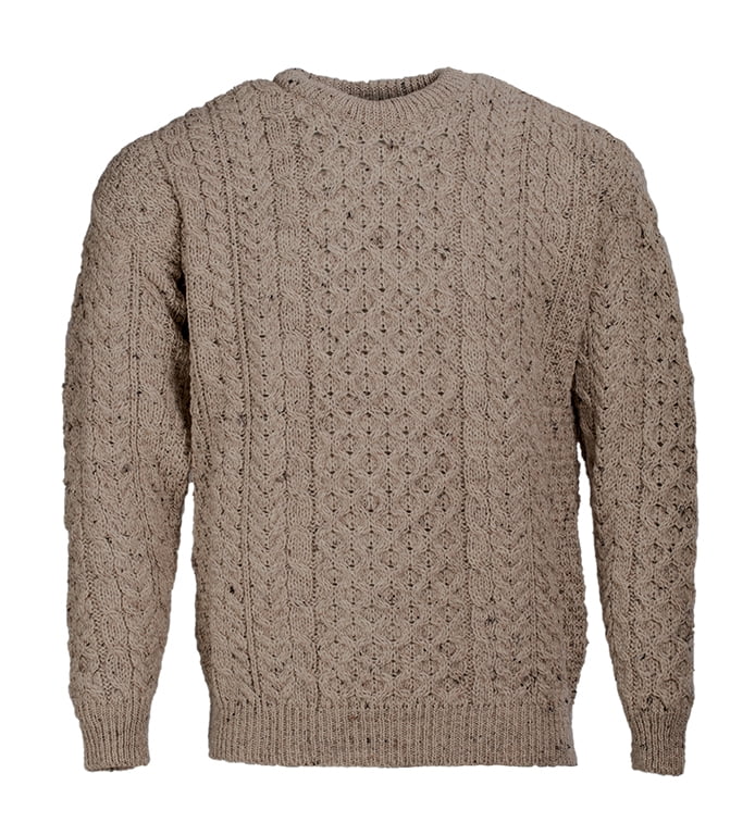 Aran Woollen Mills - Aran Woollen Mills Men's Aran Crew Neck Sweater ...