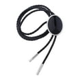 thumbnail image 2 of de Bolo de Vaquero Antiguo, Occidental, Corbatas de Cordón de Cuero PU, Colgantes, Accesorios de Ropa para Trajes de Vacaciones, Negro puro Sunnimix Corbata de vaquero, 2 of 8