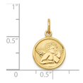 thumbnail image 3 of 14k Yellow Gold Polished Angel Charm, 3 of 4