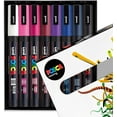 thumbnail image 1 of fafa-POSCA Coloriage - PC-3M Tons de Minuit - Ensemble de 8 - en Coffret Cadeau, 1 of 4