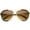 Tortoise-Gold / Amber, variant on sunglassLA Unisex Modern Oversize Metal Crossbar Semi-Rimless Aviator Sunglasses (Black-Gold / Lavender) - 62mm