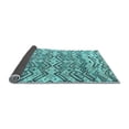 thumbnail image 2 of Ahgly Company Indoor Square Abstract Light Blue Modern Area Rugs, 8' Square, 2 of 4