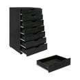 thumbnail image 5 of Office File Cabinets Wooden File Cabinets for Home Office Lateral File Cabinet Wood File Cabinet Mobile File Cabinet Mobile Storage Cabinet Filing Storage Drawer by Naomi Home-Color:Distressed Black, 5 of 12