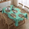 thumbnail image 2 of Cute Green Hedgehog Pattern Rectangle Tablecloth 60"x84",Waterproof Polyester Rectangle Table Cloth, Wipeable Spillproof Polyester Tablecloth for Dining, Camping, Indoor and Outdoor, 2 of 5
