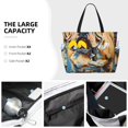thumbnail image 3 of Balery Patriotic Bulldog Welcome Beach Travel Bag - Water-Resistant, Large Capacity Lightweight Tote with 7 Pockets for Women and Men - Perfect for Beach, Pool, Gym, and Travel, 3 of 7