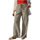 thumbnail image 4 of TaTaai Women High Waist Loose Fit Cotton Linen Long Pants Solid Color With Pockets Casual Style Breathable Lightweight Machine Washable No Fading Daily Street Wear Gift, 4 of 9