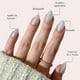 thumbnail image 3 of Holo corto de color blanco almendra Glamnetic Entranced Press-On Nails, 3 of 6