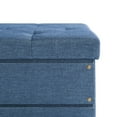 thumbnail image 5 of Mellow Stockbox 15" Ottoman with Storage Drawer, Blue, 5 of 6