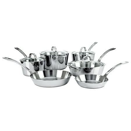 Viking Contemporary 3 Ply Mirror 10 Piece Cookware Set