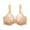 Beige, variant on LYEAA Plus Size Bras Underwire Push Up Bras Front Closure Adjustable Strap Bras Lift Shape Bralette Soild Lace Breathable Soft Bras Comfortable Everyday Bras T-Shirt Bras for Women Beige