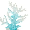 thumbnail image 5 of 8" x 9" Blue Glass Ombre Coral Sculpture with Clear Square Base, by DecMode, 5 of 9