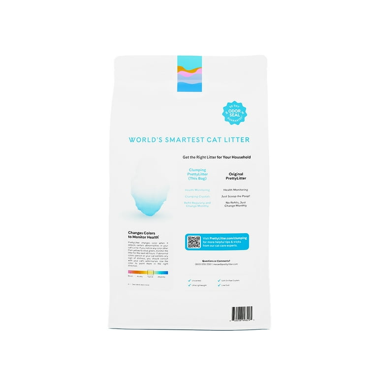 PrettyLitter Clumping Health Monitoring Cat Litter Unscented 10 lb Bag Walmart