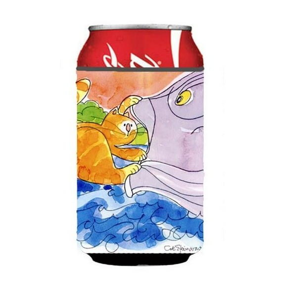 Cat And The Big Fish Can Or Bottle  Hugger