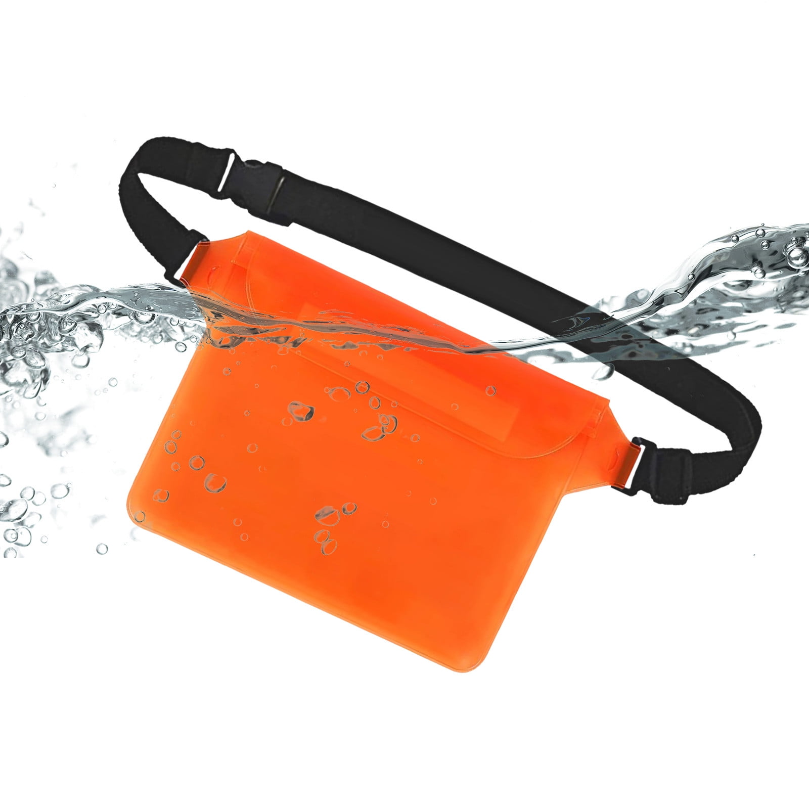 Cheap! Silicone Waterproof Waist Pack for Rafting, Travel, Water Activities, Adjustable Strap Shoulder Bags for Phone & Essentials