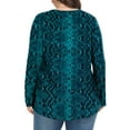 thumbnail image 6 of KOITHOT Womens Plus Size Tops Tunic Long Sleeve Crew Neck Shirts Casual Soft Blouse 1X-5X, 6 of 6