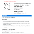 thumbnail image 2 of Downstream Oxygen Sensor Set 2 Piece - Compatible with 2006 - 2009 Land Rover Range Rover 2007 2008, 2 of 2
