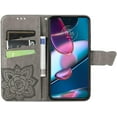 thumbnail image 4 of Wallet Case for Xiaomi 12, 3D Butterfly Flower PU Leather with Credit Card Slots Holder Magnetic Closure Folio Phone Cover for Xiaomi 12s/12X/12 Rhinestone Grey, 4 of 14