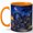 Orange, variant on Moonlit Garden Lantern 11oz Ceramic Mug, Floral Night Path Watercolor Art