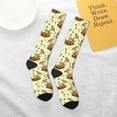 thumbnail image 6 of Bingfone Compression Socks for Women and Men Long Socks for Running Athletic Cycling Nurse-Snail With Mushrooms, 6 of 8