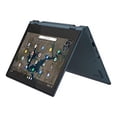 thumbnail image 2 of Lenovo Ideapad Flex 3 Chromebook - 11.6" Touchscreen 2-in-1 Laptop - Intel Celeron N4020-4GB - 32GB eMMC - Abyss Blue - Chrome OS - 82BB0009US, 2 of 5