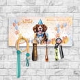 thumbnail image 2 of Watercolor Brittany Spaniel Happy Birthday Celebration Balloons Gift Party Wood Key Holder Brittany Dog Lover Gifts Idea Wall-mounted Key Rack Home Decor - 00028, 2 of 5