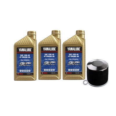 Oil Change Kit Yamalube Hi-Perf. Full-Synthetic 10W-40 for Yamaha RHINO 700 FI 4x4 Auto 2008-2009