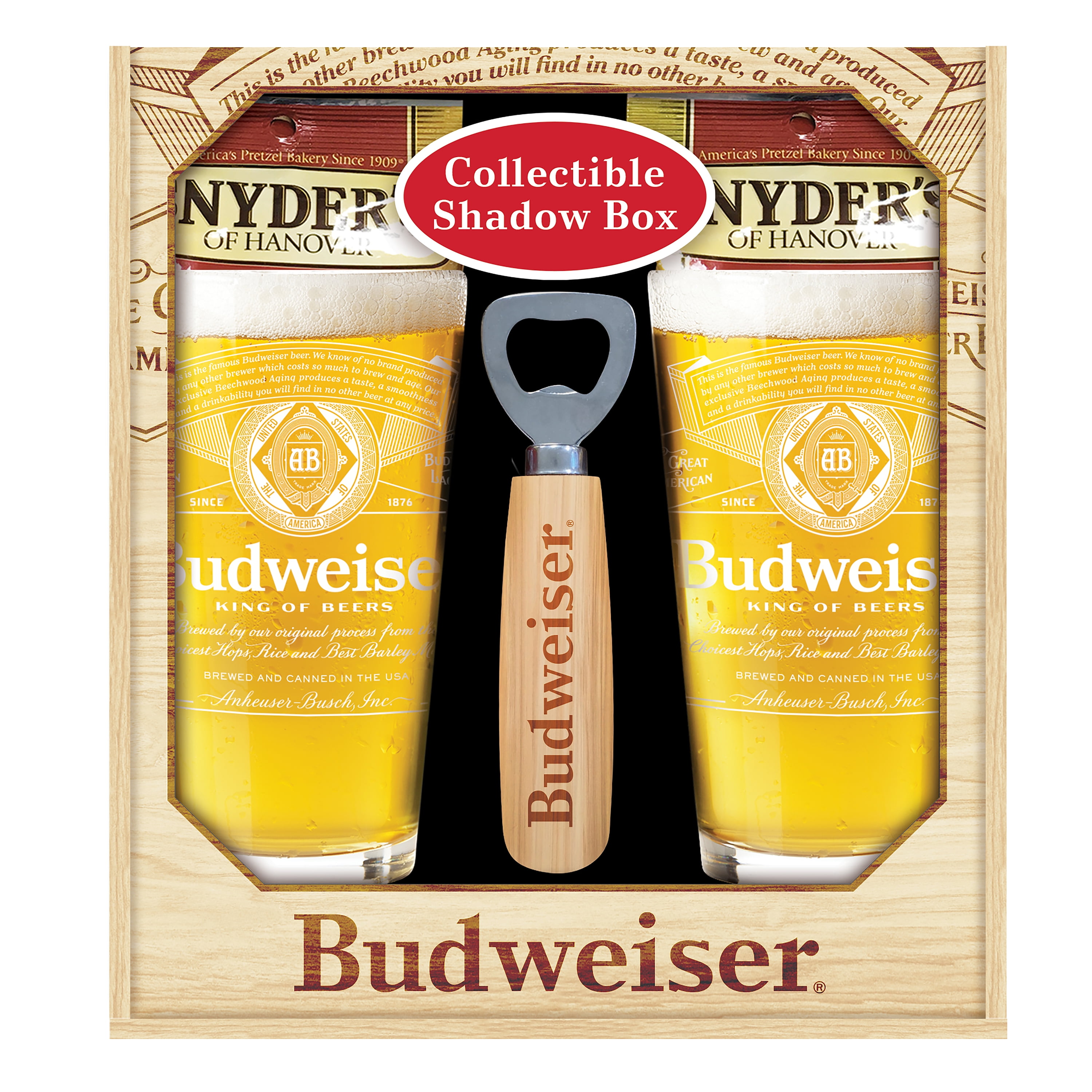 BUDWEISER SHADOW BOX GIFT SET