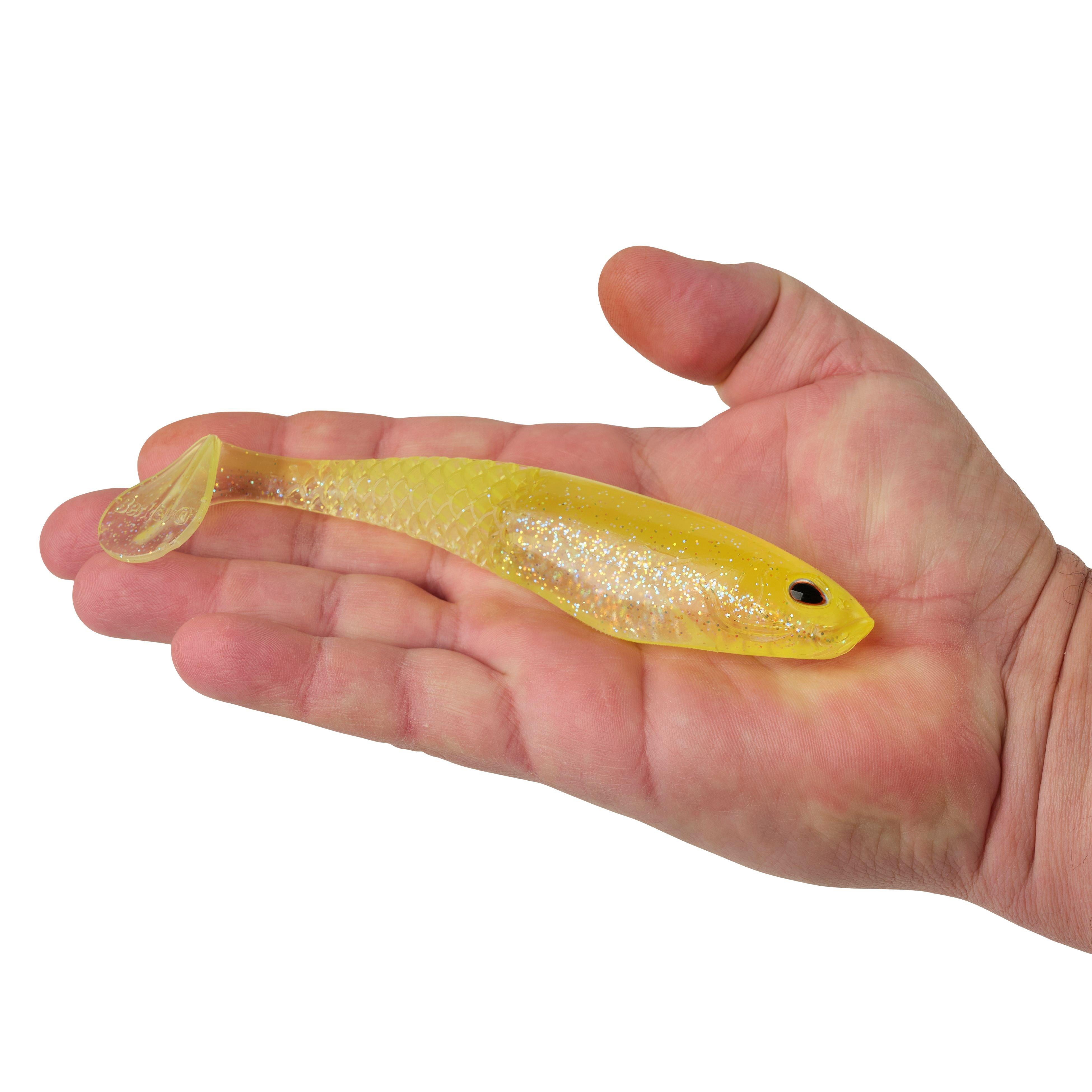 Berkley PowerBait® Unrigged CullShad, 6 in, Lime Ice