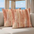 thumbnail image 5 of Pillow Covers 18x18 Set of 2, Orange Beige Ombre Square Throw Pillow Covers for Couch/Sofa/Living Room, Modern Abstract Art Oil Painting Decorative Soft Pillowcases for Couch Throw Pillows, 5 of 9