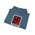 thumbnail image 3 of Blockhead Eye 80s Vintage Skateboarding Hoodie Design - Indigo Blue / XL, 3 of 4