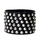 thumbnail image 4 of Pulsera punk ancha Sunnimix de cuero sintético, color negro, 4 of 7