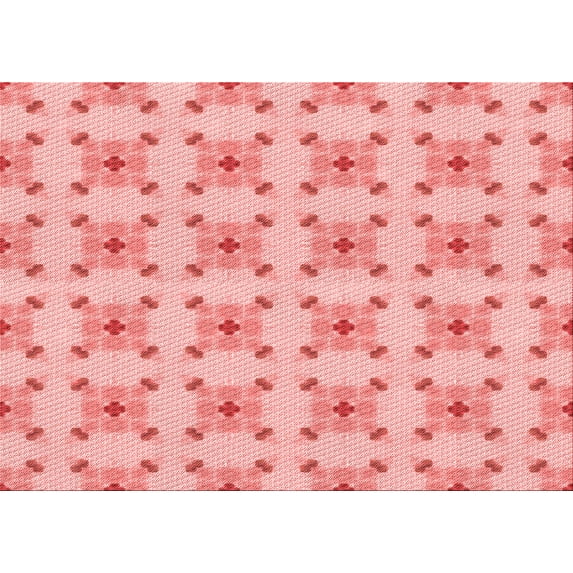 Ahgly Company Indoor Rectangle Patterned Flamingo Pink Area Rugs, 5' x 8'