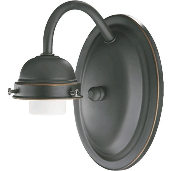 5403-1-095 Quorum Lighting 1 Light Wall Mount in style - 4.25 inches wide by 7.25 inches high-Old World Finish-Clear Glass Color
