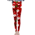 Rulixixue Christmas Leggings For Women Women's High Waisted Fleece