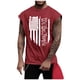 thumbnail image 1 of Summer Men's Solid Color Printed Sweat-absorbing Breathable Shoulder Expanding Sleeveless Vest M, 1 of 5