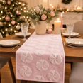 thumbnail image 3 of Christmas Peppermint Candy Embroidered Table Runner 72 x 13 Inch, Sweet Holiday Tablecloth for Festive Party and Kitchen Dining Table Decor, 3 of 4