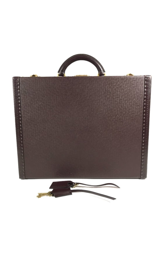 Pre-Owned LOUIS VUITTON M30006 Taiga President Handbag, Business Bag, Box, Trunk, Leather,...