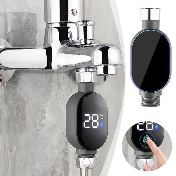 EcoNest Shower | Real Water Temperature With LED Display Bathtub Thermostat Suitable Home Bathrooms And Kitchens