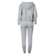 thumbnail image 4 of Gibobby Set Pants y Sudadera Mujer Conjunto de ropa deportiva de 3 piezas con sudadera con capucha y estampado de diente de león para mujer(Gris,XL), 4 of 5