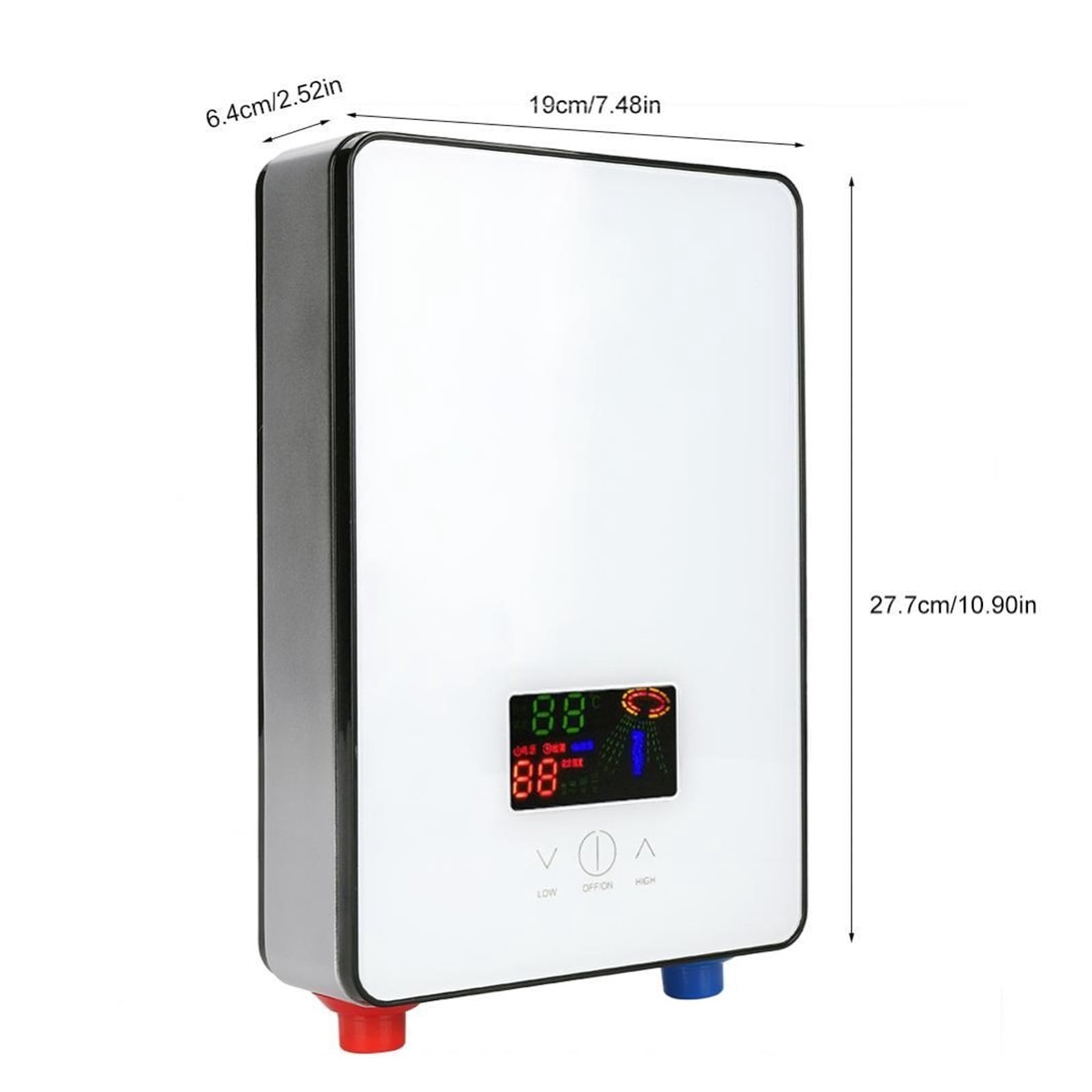 Hot Water Heater Electric 6500W Tankless Instant Boiler Bathroom Tankless Shower Set Thermostat Safe Intelligent Automatica ,Energy Saving